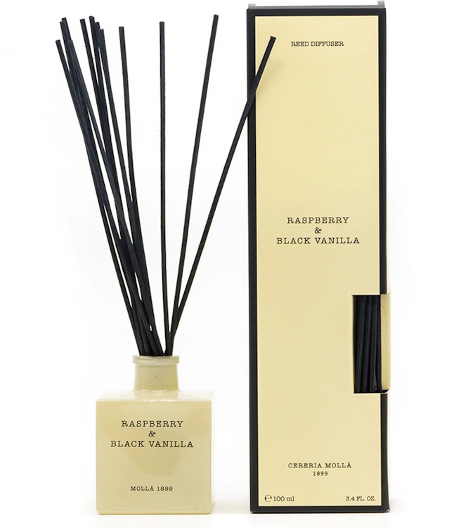 Fekete Vanília és Málna aromapálcika, 100ml